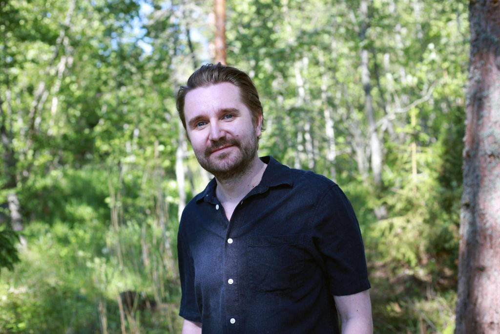 Joonas Nordman mökkitontillaan